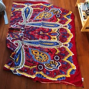 Red tapestry (paisley print!)